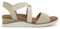 Skechers Damen Arch Fit Beach Kiss Sandale, Natural Knit Duraleather, 40 EU