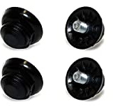 Massi Lot de 4 Crampons de Chaussures VTT Unisexes pour Adulte Noir
