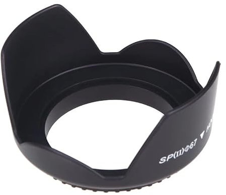 CABLEPELADO Parasol de Lente 67 mm | Capucha de Lente 67 mm | Parasol tulipán | Compatible con Canon, Nikon, etc | Apto para 67 mm