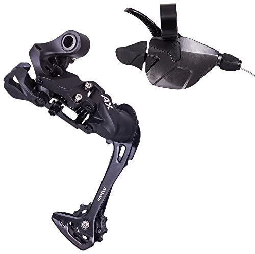 ETomey Fahrrad Schaltwerk 11 Speed ​​MTB Shifter 1 * 11S Mountainbike 11S Fahrrad Schaltwerk Max Kompatibel mit 46T Kassette 11speed Group Set Schaltwerke