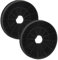 vhbw 2x Filtres à charbon actif compatible avec Beko HCA 62640 WH, HCB 91845 BXH, HCB 91845 BDXH, HCA 62640 BH, HCA 62540 BH hotte aspirante - 16 cm