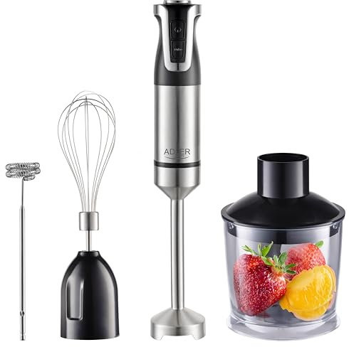 Adler Batidora de Vaso AD 4627 Negro Plateado 1800 W