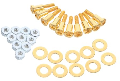 Healeved 10sets Viti di Ricambio per Tagliacapelli Kit di Sostituzione Dadi e Guarnizioni per Tagliacapelli Viti di Fissaggio Compatibili con Modelli Professionali