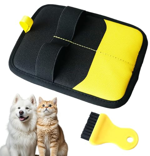 Guantes para el cuidado del pelaje | Ayuda a desenredar el pelo de las mascotas - Herramienta para quitar el pelo de perro | Para alfombras, muebles, ropa de lavandería, sofá, cojín de asiento de