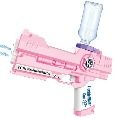 Electric Water Gun, Ultimate Battle Blaster Water Guns with Dual Nozzles High Capacity Automatic Squirt Guns Summer Outdoor Beach Swimming Pool Party Toy for Adult and Kids