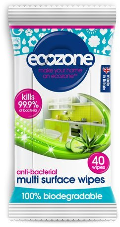 Ecozone | Multi Surface Wipes - Anti Bac | 8 x 40