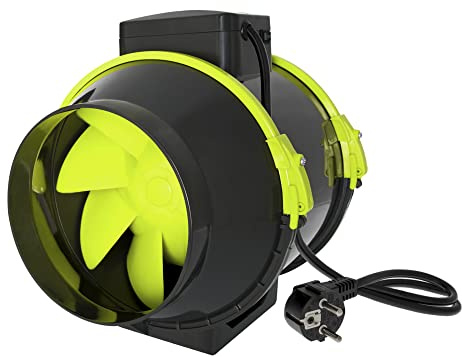 GARDEN HIGHPRO | PROFAN TTMAX Extractor FAN 125 mm | Extractor aire cultivo | Extracción cultivo | Flujo aire de hasta 280 m3/h | Bajo consumo | Cable incluido