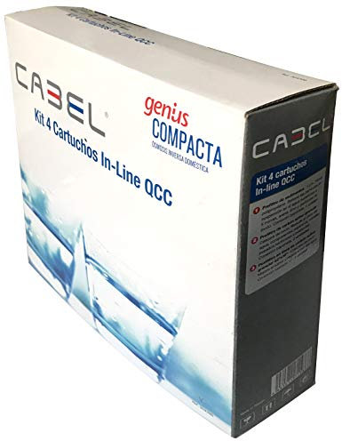 Set de 4 cartuchos de recambios de Filtros de Sistema de filtración de agua de Osmosis Inversa Genius Compacta Originales