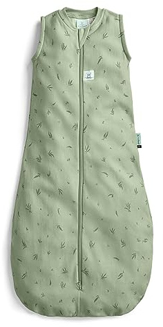 ergoPouch 0.2 Tog Jersey Sleeping Bag – Arms-Out Baby Sleep Sack, Ideal Transition from Swaddling, Slim Fit Keeps Baby Secure & Comfortable, Soft Breathable Fabric (8-24 Months, Willow)