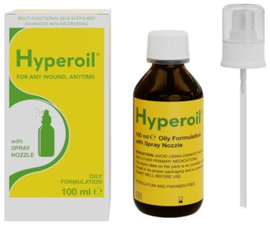 Hyperoil Olio Spray per Lesioni e Alterazioni Cutanee - Piaghe da decubito - Ustioni - Ferite - Dispositivo medico - 100 ml