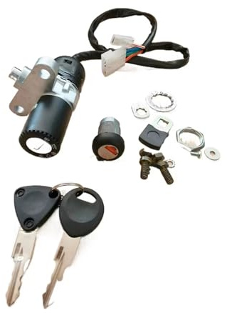 Interruptor Llave Encendido para DERBI para Senda 2003 para Beta RR50 Desde 2012 Piezas Motocicleta Conjunto Bloqueo Interruptor Principal Cerradura Llave Encendido