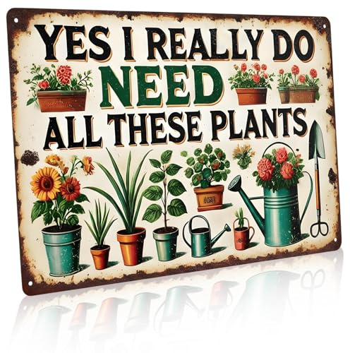 Garden Signs, 30 * 20cm Garden Accessories with Decorative Design Greenhouse Accessories, Garden Decor Greenhouse Gifts Suitable for Garden Borders and Pathways
