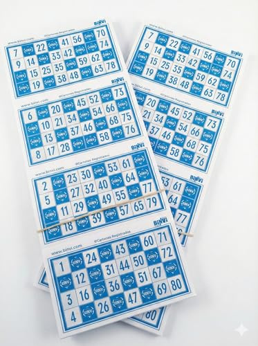 640 cartones de Bingo BINVI