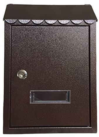 HIZOON Decorations Modern Mailbox With Visual Window White Mailboxes For Outside Locking Mailbox With Key Wall Mail Organizer, Double Door Letter Box