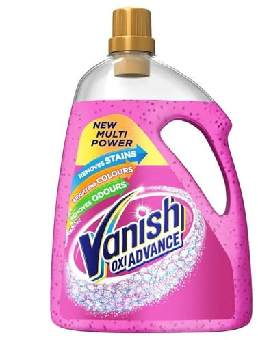 Vanish Gold Oxi Action Gel Stain Remover Fabric Clothes Colour Safe 2250ml (Pack of 3) – Powerful Stain Removal for Colour-Safe Fabrics (Packaging May Vary)