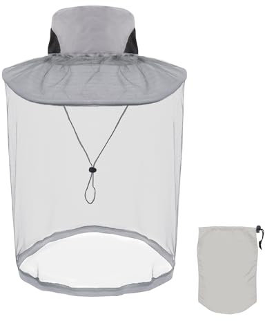 Moskito Kopfnetz Hut mit Schleier,Abnehmbarem Sommer Moskitonetz Hut,Schnell Trocken Breite Krempe,Anti Moskito Sonnenhut,Imkerhut Kopf,Sun Hut mit Netz,für Outdoor Camping Gartenarbeit Angeln