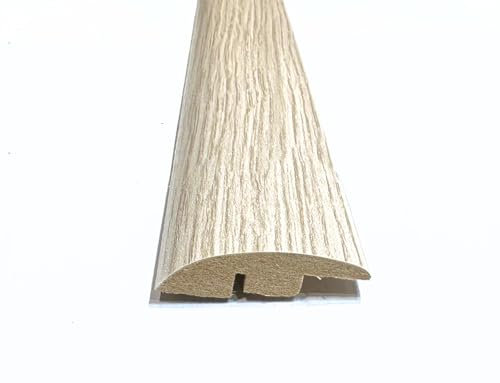 Washington Oak Laminate & Wood Flooring Section Transition Bar MDF Threshold Strip Ramp Edge Profile Door Trim Moulding Oak (1, 900mm (2ft 9))
