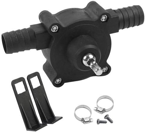 Pompe de transfert de perceuse, pompe de transfert auto-amorçage résistant à l'usure liquide de pompe à eau auto-amorçage main Pompe à eau de forage exceptionnelle pour l'eau, huile, solvants, carbur