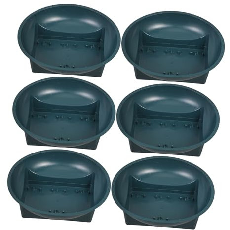 Happyyami Fioriere Commemorative in per Set 6 Ciotole Floreali Decorazioni per Cimitero Vasi per Sostituibili per Esterno ed Esterno