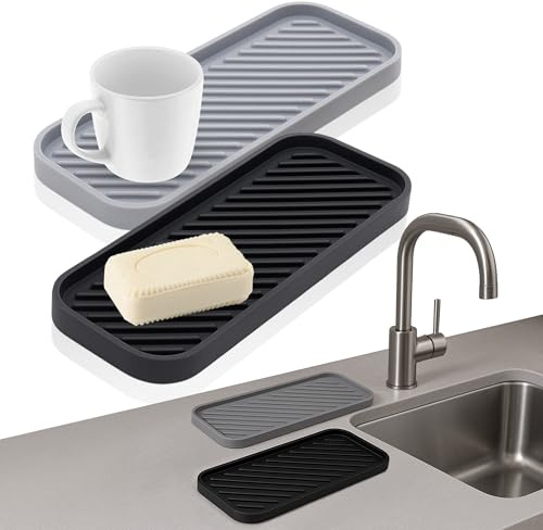 Chupala Support Eponge Evier Cuisine - Support éponge, Repose éponge et Organiseur évier 2 Packs 22.8 cm x 9 cm