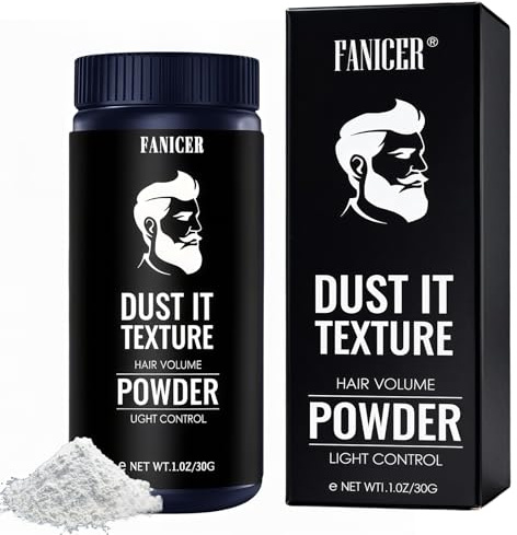 30g Hair Styling Powder,Peinado para Hombres Polvo de Textura,Men's Styling Hair Powder para Hombres,Mantiene el Cabello Suave y Esponjoso Todo el Día,Ligero,No Pegajoso