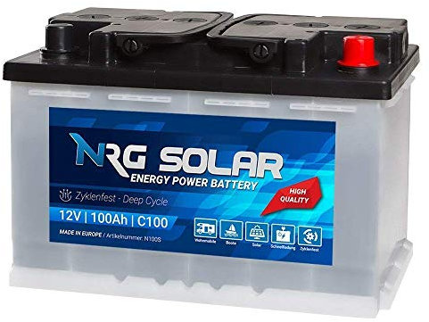 Solarbatterie 12V 100Ah Boot Versorgungsbatterie Verbraucher USV SOLAR Batterie 80Ah