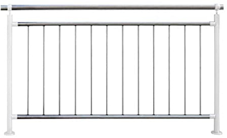 TIBU - Ringhiera con montanti verticali per balcone, terrazza, parapetto, lunghezza: 1690 mm, altezza: 1000 mm