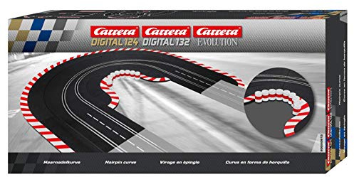 Carrera 20613 Hairpin Curve add on Expansion Accessory Compatible with Evolution, Digital 132, and Digital 124 Slot car Tracks