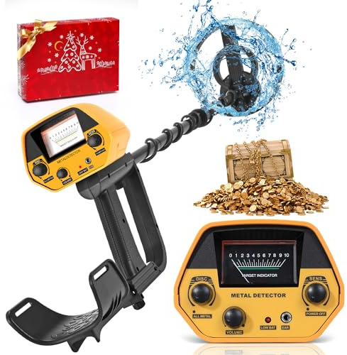 Hlieeosfcn Metal Detector,Rilevatore di Metalli Impermeabile per Adulti Bambini,Anello di Ricerca da 7,5 Pollici,Rilevatore D'oro Avventura All'aperto 2 Libbre