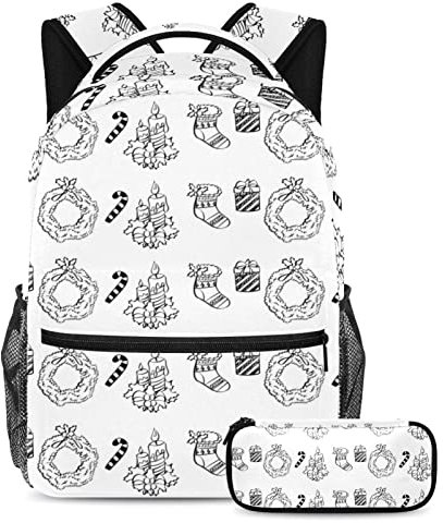 Leisure Campus Sac à dos de voyage avec étui à stylos et porte-bouteille pour filles et garçons, Couleur 2, Taille Unique