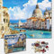 Universal Castle 1000 Teile Puzzle für Erwachsene Landschaft Panorama Italien Sense Wahrzeichen Foto Classic Impossible Puzzle Spielzeug (Basilica, Venice Italy)