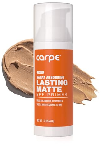 Carpe Primer Face Makeup Base New Zinc Mineral Sunscreen SPF 30, Lasting Matte Primer For Oily Skin And Tinted Sunscreen