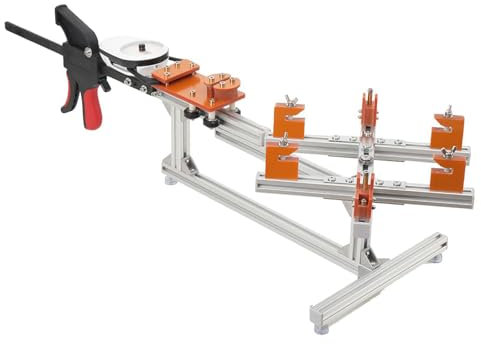 Machine à corder les raquettes de badminton, machine à corder les raquettes de tennis de 20 à 32 lb avec kits d'outils,table rotative à 360 °,6 points fixes,outils de cordage de raquette de bricolage