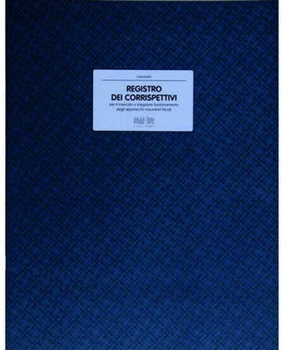Registro Corrispettivi per Mancato o Irregolare Funzionamento della Cassa 31x24,5cm