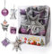 Gxhong Christbaumschmuck, Glänzend Weihnachts Baumkugeln Ornamente mit Schlüsselband, Bruchsicher Weihnachtskugeln Ornamente, Weihnachtsdeko Set, Weihnachtsbaum Deko, Purple