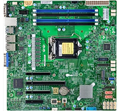 Supermicro X12STL-F Motherboard micro ATX LGA1200-Sockel C252 Chipsatz USB 3.2 Gen 1 2 x Gigabit LAN Onboard-Grafik