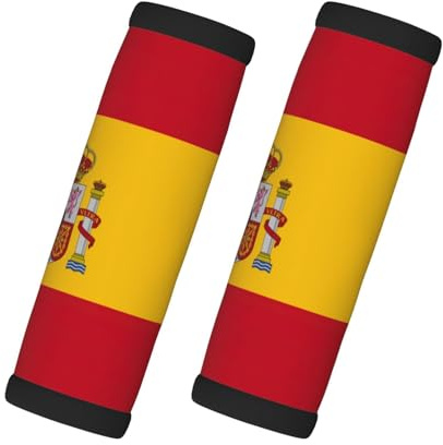 Envolturas de asa de equipaje de bandera española para maleta, etiquetas de maleta desmontables identificadores para accesorios de viaje