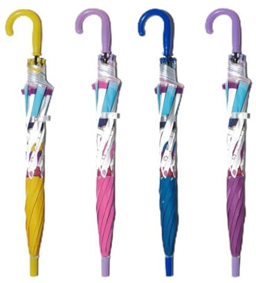 MAQA Ombrello per Bambine Unicorno - Ombrello con Design Unicorno per Pioggia e Sole, Adatto per Bambine, Resistente e Compatto, Ombrello per Bambine Colorato e Divertente