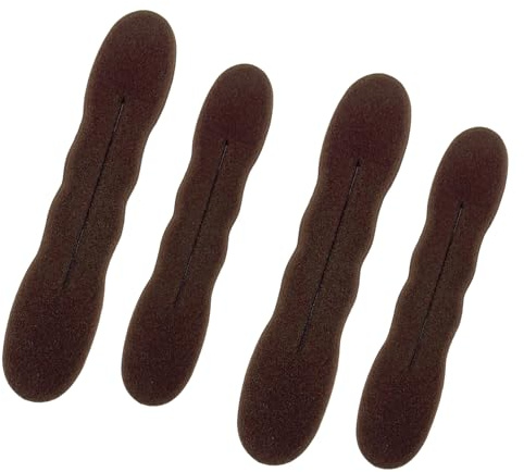 4 piezas para hacer moños para el cabello, Bonut para el cabello, esponja para torcer el cabello, accesorios para peinar el cabello, accesorios para el cabello, herramientas para el cabello