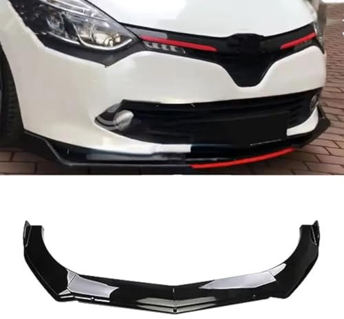 Spulhc Parachoques Delantero de Coche para Renault Clio 4 5 RS GT 1993-2021, Kit Divisor de alerón de carrocería ABS