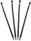 Vaguelly 4 Piezas manguera extintor manguera flexible extintor de incendios manguera de polvo para extintor manguera de descarga de repuesto tubo exterior del extintor páginas Black