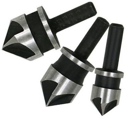 Pqahffowr Macchina per smussare a 5 bordi per la lavorazione del legno, coltello per smussare a 90 gradi, set di strumenti da 12 a 19 mm, trapano elettrico, trapano per foro e facile da usare