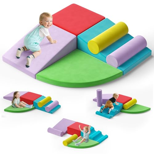 Blocchi da costruzione in schiuma Baby Soft, mattoncini morbidi per arrampicata, grandi capacità motorie, giocattoli Montessori, custodia lavabile