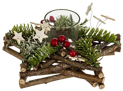 FEERIC CHRISTMAS - kronljus i trä mitten