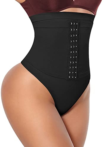 SEXYWG Women High Waist Thong Shapewear Waist Trainer Tummy Control Knicker Panty Slimmer Girdle