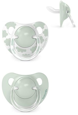 Suavinex, Pack de 2 Chupetes con Tetina Anatómica de Silicona SX Pro, para Bebés 0-6 Meses, Chupete para Recién Nacido, con Tetina más Plana y Flexible, Dreams Azul