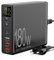 Sanicata 180w 6-Port USB Ladegerät Mehrfach, USB C Schnellladegerät mit LCD Bildschirm, USB C Netzteil GaN USB Ladestation für MacBook iPad iPhone 14/13/12/Pro/Max Samsung Galaxy S22