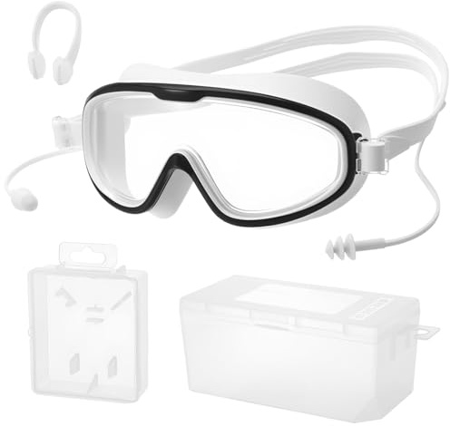 Vyuwast Swimming Goggles,Wide Vision Goggles Swimming Adult