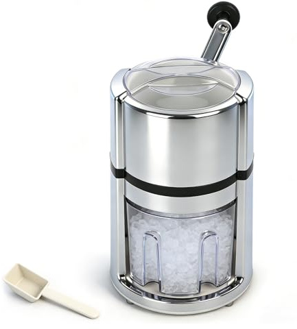 Trituradora de hielo manual de acero inoxidable de 1,1 L