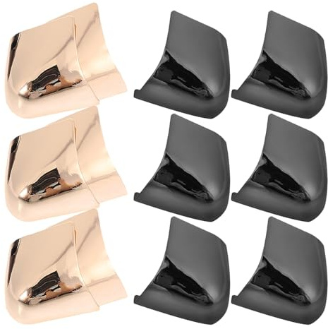 ibasenice 6paia Copriscarpe Protettive per Punte di Scarpe Tacco in Metallo Copriscarpe Sottili Anti-scuff per Tacchi Alti Protezione per Punta di Scarpe Design Discreto